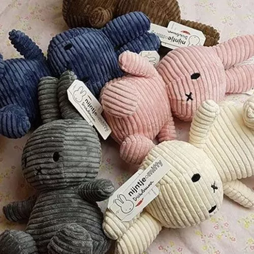 Nijntje-miffy Corduroy Knuffelkonijn 23 Cm - Bruin - Afbeelding 2