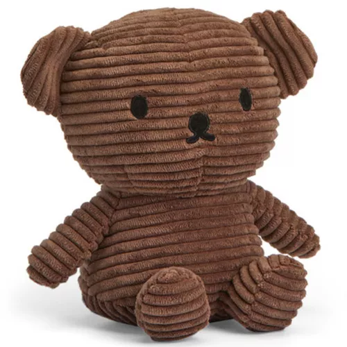Nijntje-miffy Corduroy Knuffelbeer Boris 17 Cm - Bruin
