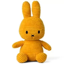 Nijntje-miffy Corduroy Knuffelkonijn 23 Cm - Mosterd