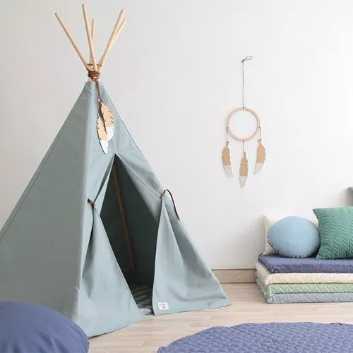 Nobodinoz Tipi Wigwam Nevada - Riviera Blue - Afbeelding 6