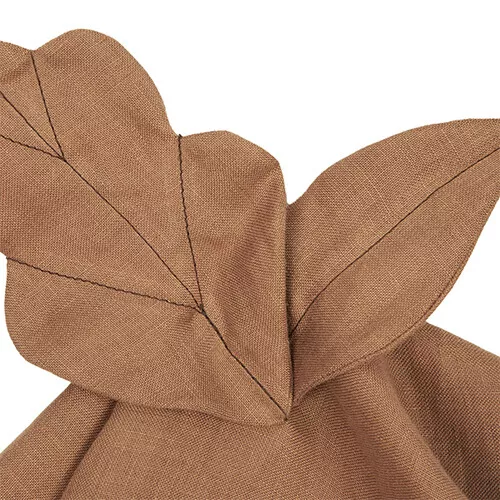 Nobodinoz Knuffeldoek Lin Français - Leaf - Noisette - Afbeelding 3
