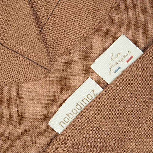 Nobodinoz Knuffeldoek Lin Français - Leaf - Noisette - Afbeelding 4