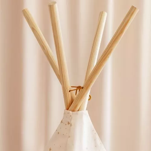 Nobodinoz Tipi Wigwam Phoenix - Gold Stella Dream Pink - Afbeelding 2