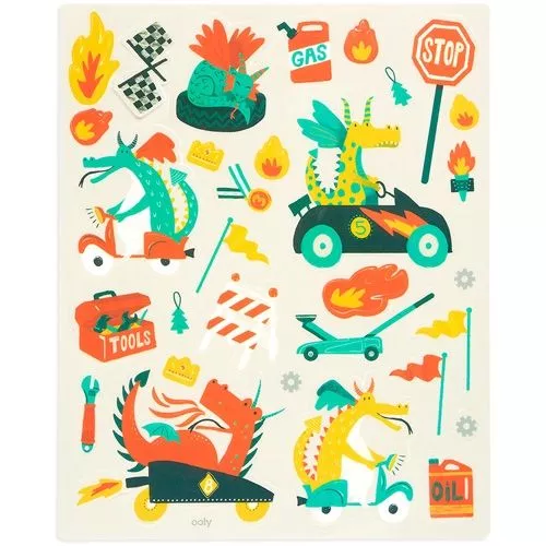 Ooly Herbruikbare Stickers - Drakenrace - Afbeelding 6