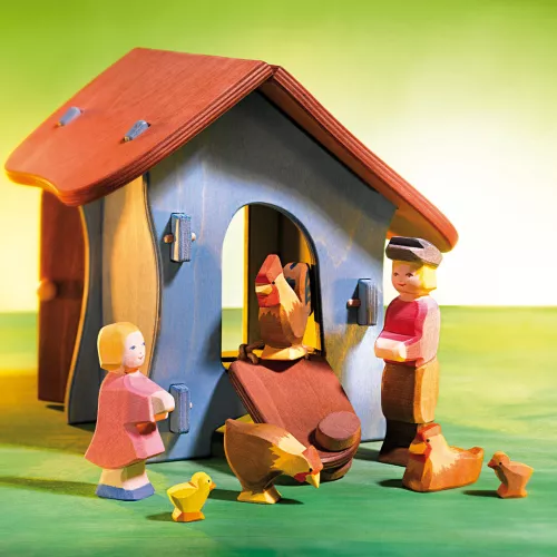 Ostheimer Kip Liggend - 4,5 Cm - Afbeelding 2