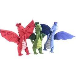 Papoose Toys Knuffeldraken - 3st