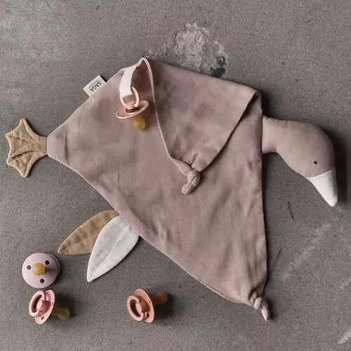 Saga Copenhagen Speendoek Gans - Silver Grey - Afbeelding 2