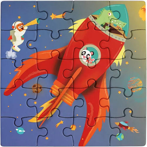 Scratch Europe Magnetisch Puzzelboek Ruimte - 2x20st - Afbeelding 4