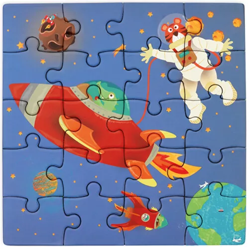 Scratch Europe Magnetisch Puzzelboek Ruimte - 2x20st - Afbeelding 5