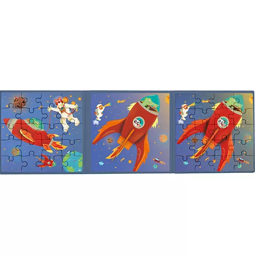 Scratch Europe Magnetisch Puzzelboek Ruimte - 2x20st - Afbeelding 2