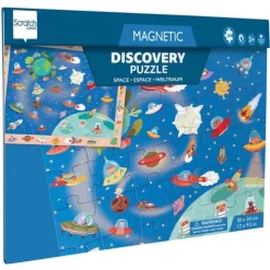 Scratch Europe Magnetisch Puzzelboek Ruimte - 30st