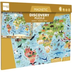 Scratch Europe Magnetische Puzzel Wereld - 80st