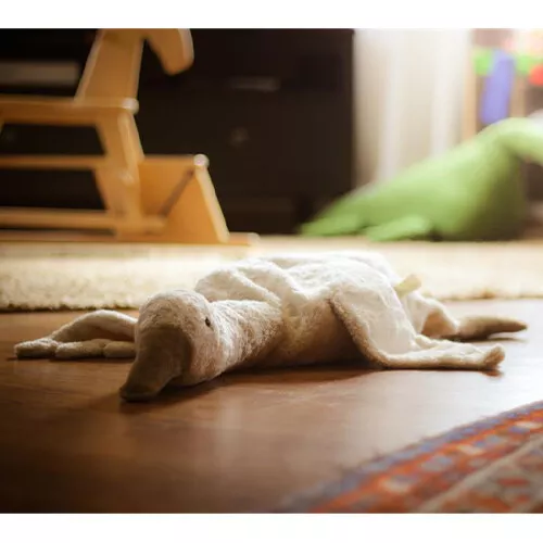 Senger Warmteknuffel Gans - Wit - 80 Cm - Afbeelding 3
