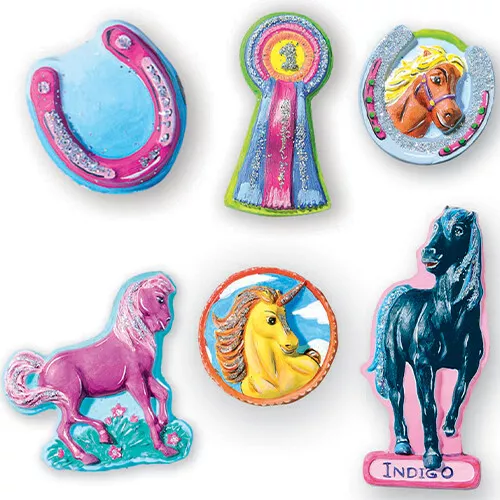 Ses Creative Gips- En Verfpakket - Fantasiepaarden - 14st
