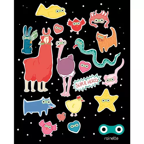 Rainette Reflecterende Stickers - Superhelden - Afbeelding 2