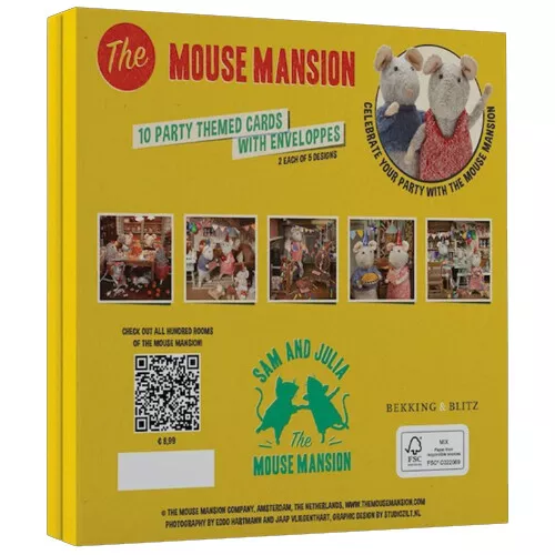 Studio Schaapman Muizenhuis Kaartenset - Feest - Afbeelding 2