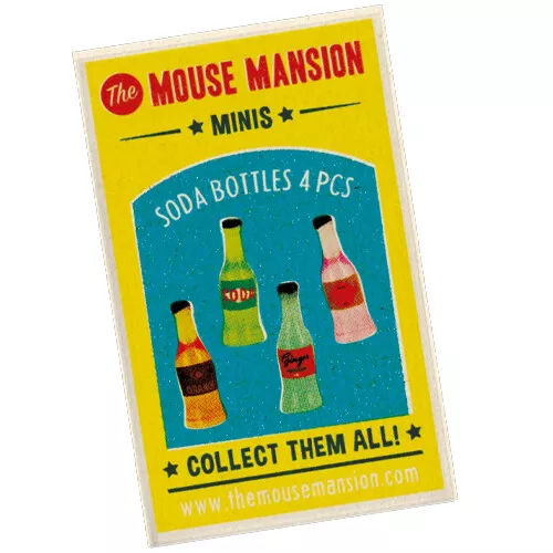 Studio Schaapman Muizenhuis Mini's - Limonadeflessen - 4st