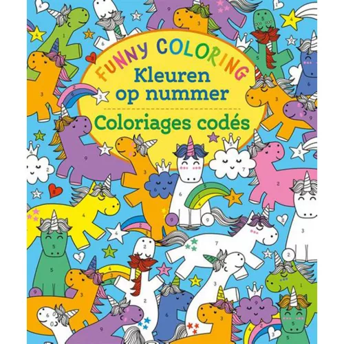 Uitgeverij Deltas Kleuren Op Nummer - Funny Coloring Unicorn