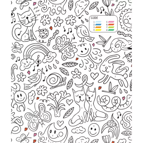 Uitgeverij Deltas Kleuren Op Nummer - Funny Coloring Unicorn - Afbeelding 4