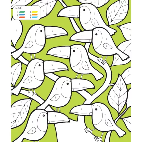 Uitgeverij Deltas Kleuren Op Nummer - Funny Coloring Unicorn - Afbeelding 5