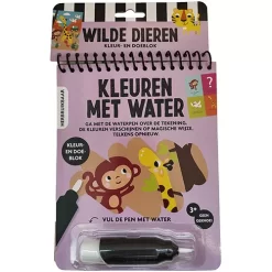 Uitgeverij Interstat Kleur- En Doeboek Kleuren Met Water - Wilde Dieren