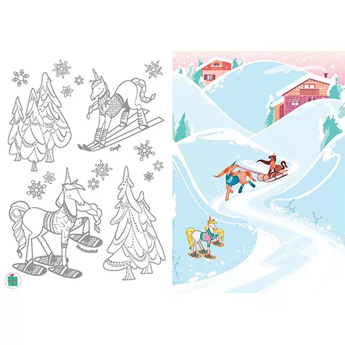 Uitgeverij Usborne Krasplaatjesboek Eenhoorns - Afbeelding 2