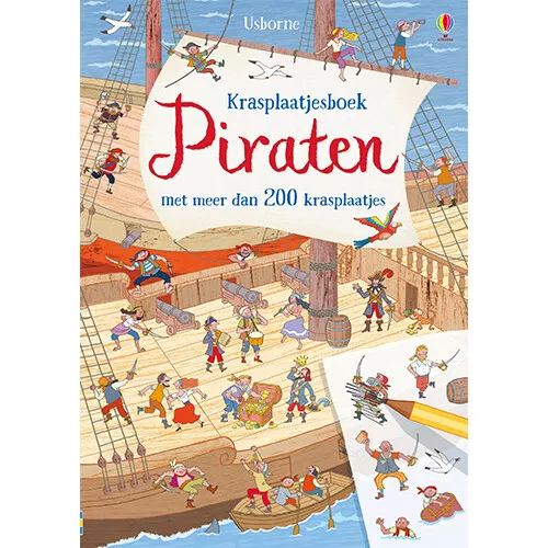 Uitgeverij Usborne Krasplaatjesboek Piraten
