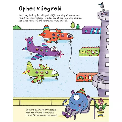 Uitgeverij Usborne Uitwisboek - Puzzels Op Reis - Afbeelding 2