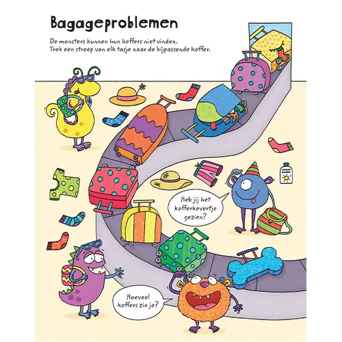 Uitgeverij Usborne Uitwisboek - Puzzels Op Reis - Afbeelding 6