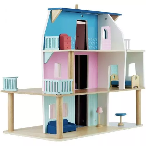 Vilac Houten Poppenhuis Met Meubels - Afbeelding 2