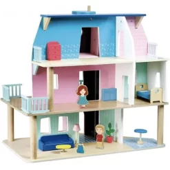 Vilac Houten Poppenhuis Met Meubels
