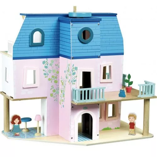 Vilac Houten Poppenhuis Met Meubels - Afbeelding 4