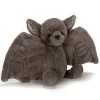 Jellycat Knuffelvleermuis Bashful Bat - S - 18 Cm